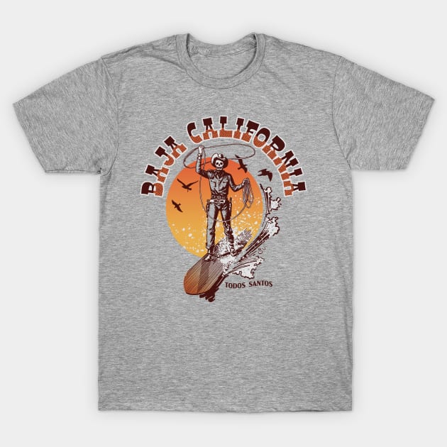 Baja Surf Cowboy T-Shirt by Tim Shawl Studio